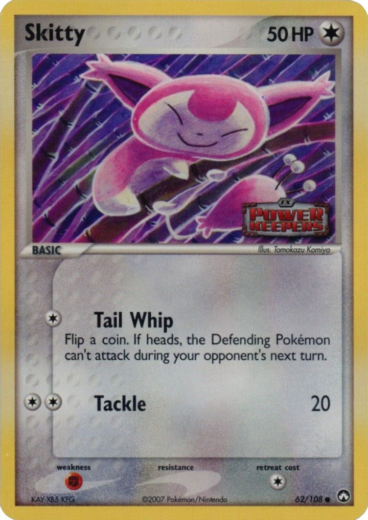 Skitty (62/108) (Stamped) [EX: Power Keepers] | I Want That Stuff Brandon