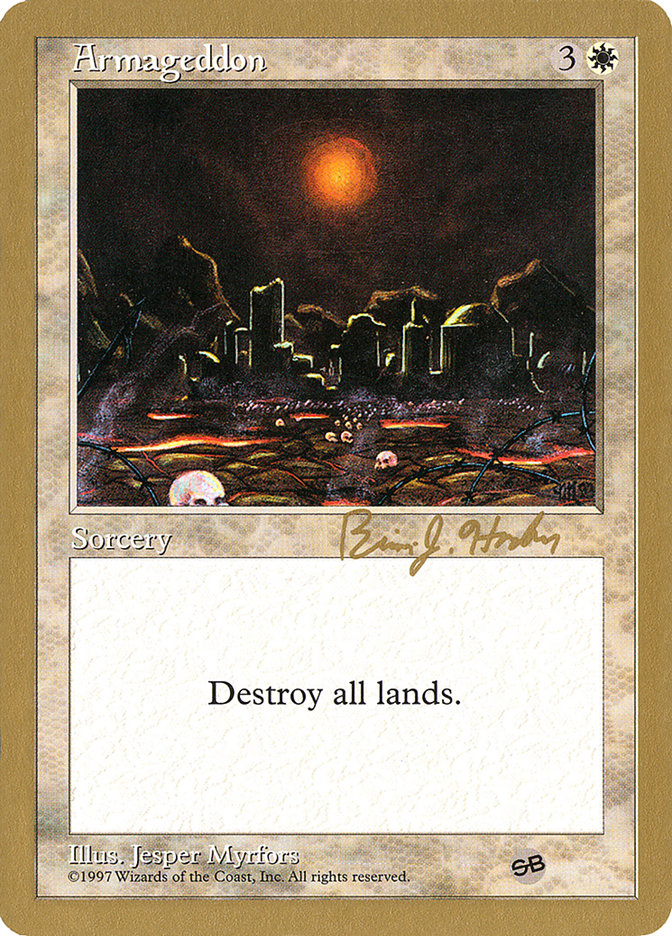 Armageddon (Brian Hacker) (SB) [World Championship Decks 1998] | I Want That Stuff Brandon