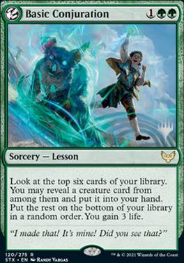 Basic Conjuration (Promo Pack) [Strixhaven: School of Mages Promos] | I Want That Stuff Brandon