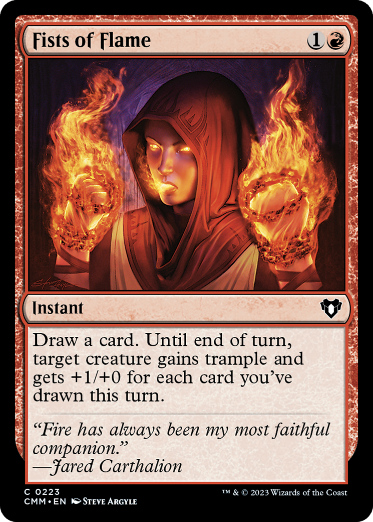 Fist of Flame [Commander Masters] | I Want That Stuff Brandon