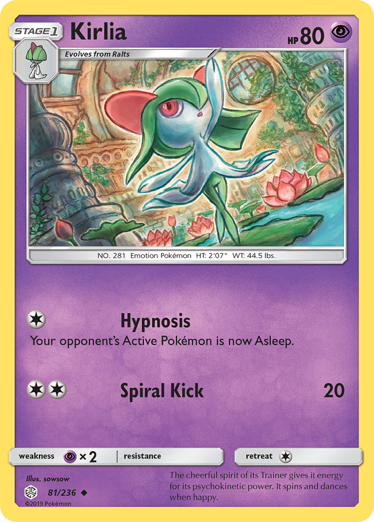 Kirlia (81/236) [Sun & Moon: Cosmic Eclipse] | I Want That Stuff Brandon