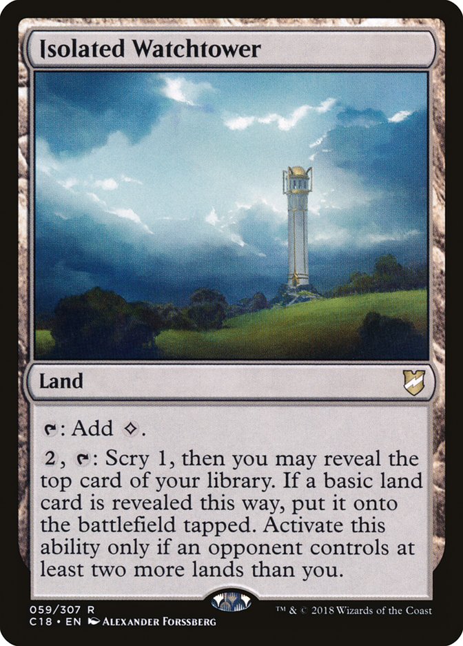 Isolated Watchtower [Commander 2018] | I Want That Stuff Brandon