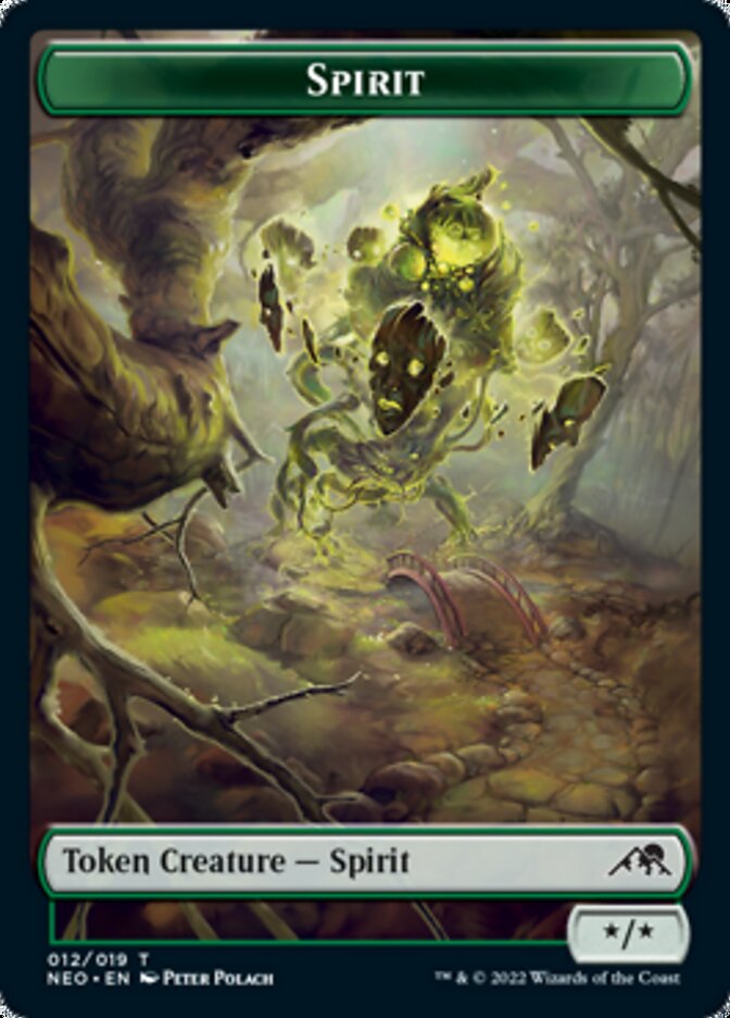 Spirit Token (012) [Kamigawa: Neon Dynasty Tokens] | I Want That Stuff Brandon