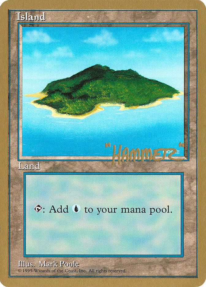 Island (shr367) (Shawn "Hammer" Regnier) [Pro Tour Collector Set] | I Want That Stuff Brandon