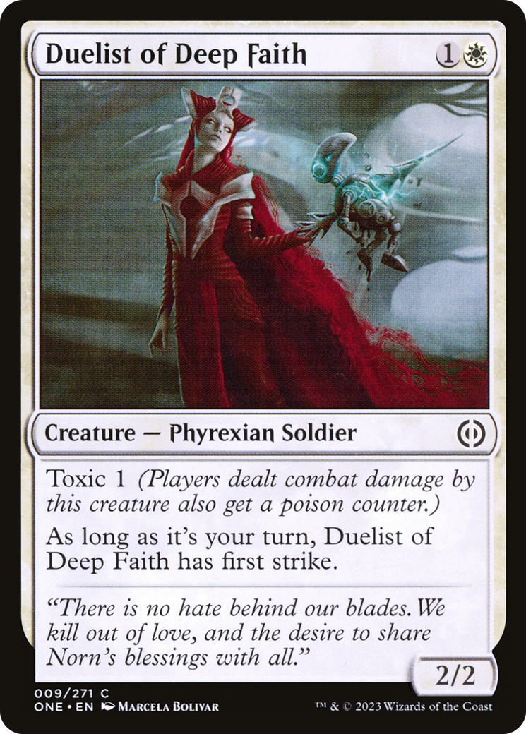 Duelist of Deep Faith [Phyrexia: All Will Be One] | I Want That Stuff Brandon