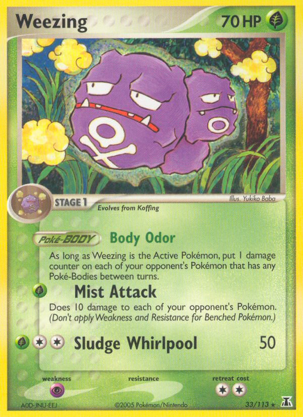 Weezing (33/113) [EX: Delta Species] | I Want That Stuff Brandon