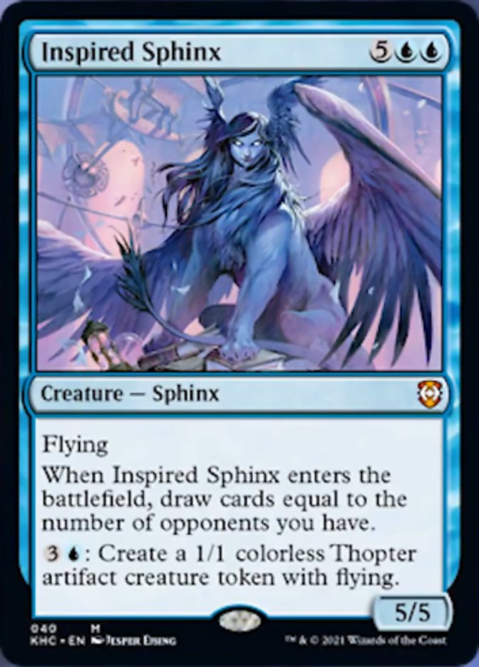 Inspired Sphinx [Kaldheim Commander] | I Want That Stuff Brandon