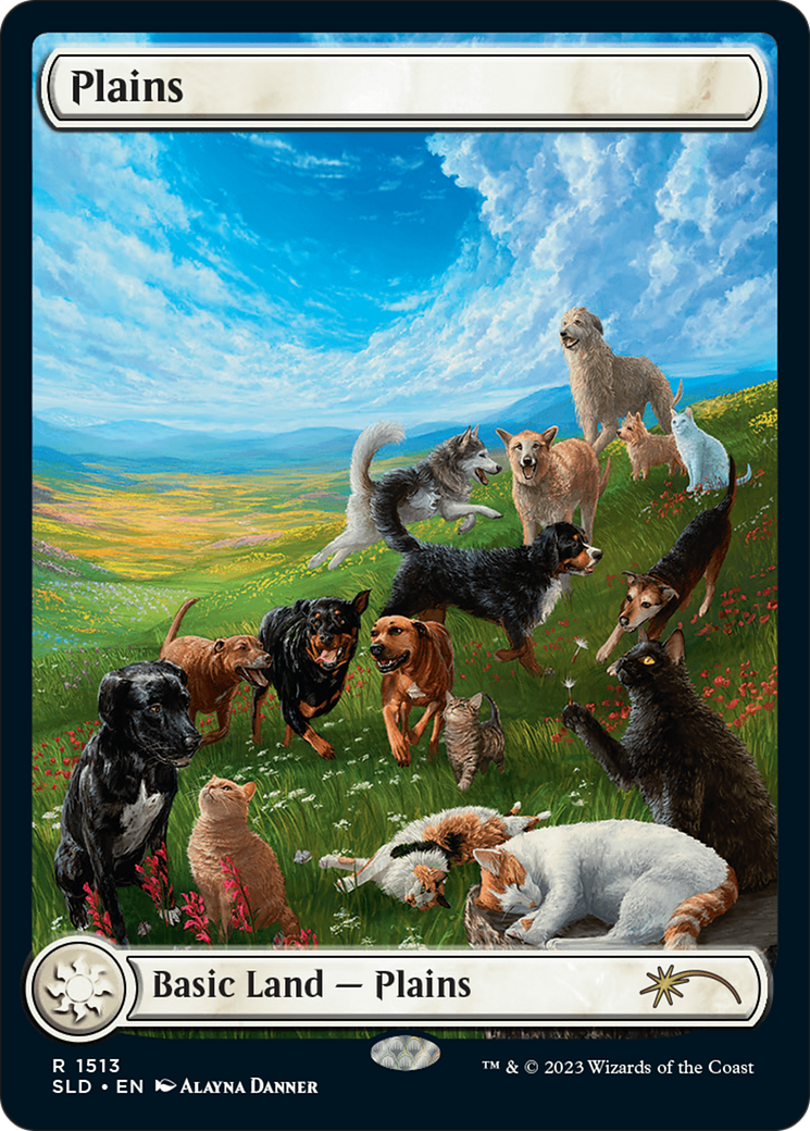 Plains (1513) [Secret Lair Commander Deck: Raining Cats and Dogs] | I Want That Stuff Brandon