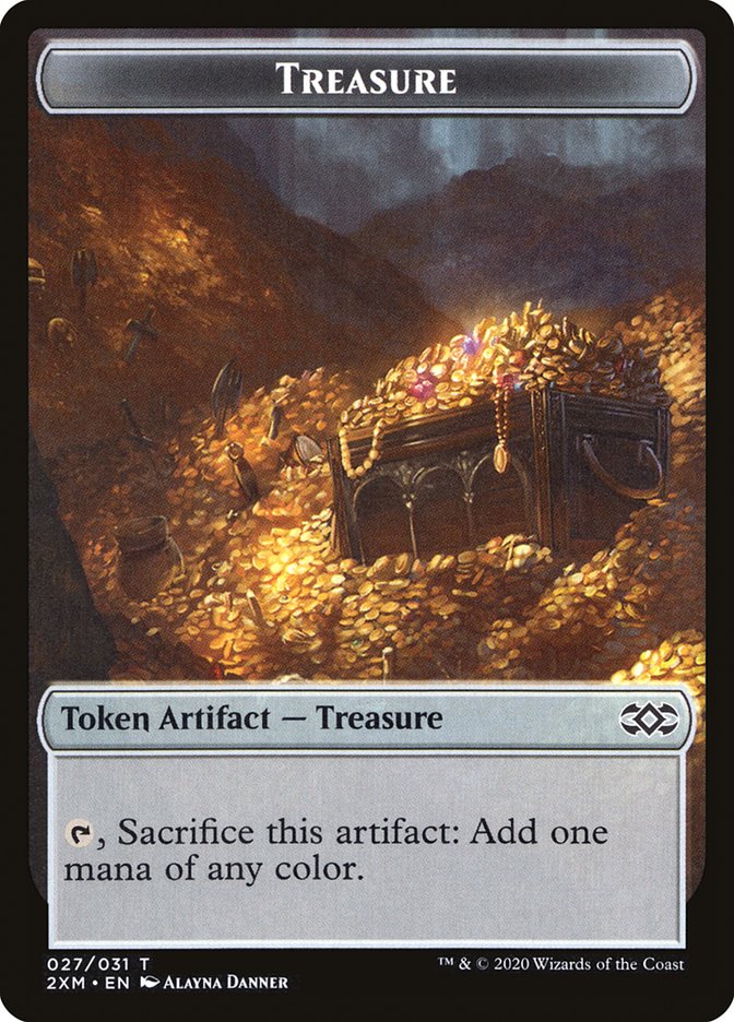 Elemental // Treasure Double-Sided Token [Double Masters Tokens] | I Want That Stuff Brandon