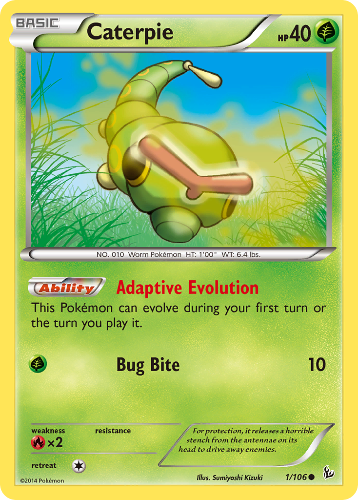 Caterpie (1/106) [XY: Flashfire] | I Want That Stuff Brandon