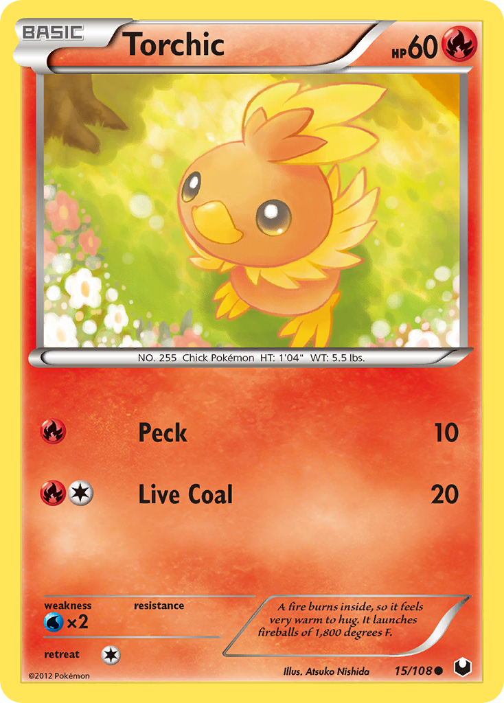 Torchic (15/108) [Black & White: Dark Explorers] | I Want That Stuff Brandon