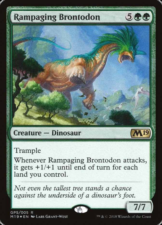 Rampaging Brontodon [Magic 2019 Gift Pack] | I Want That Stuff Brandon