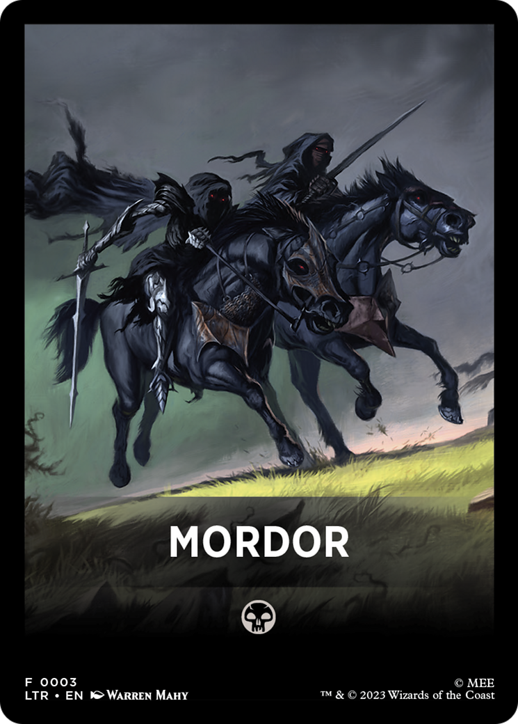 Mordor Theme Card [The Lord of the Rings: Tales of Middle-Earth Tokens] | I Want That Stuff Brandon