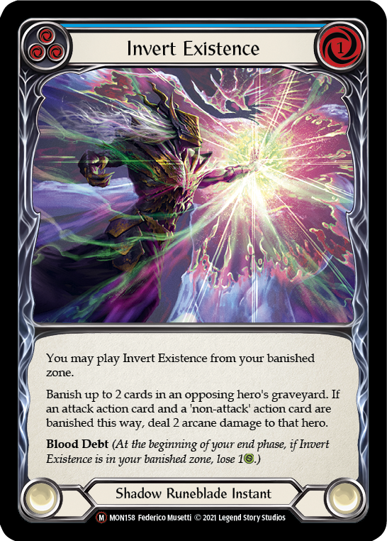 Invert Existence [U-MON158-RF] Unlimited Rainbow Foil | I Want That Stuff Brandon