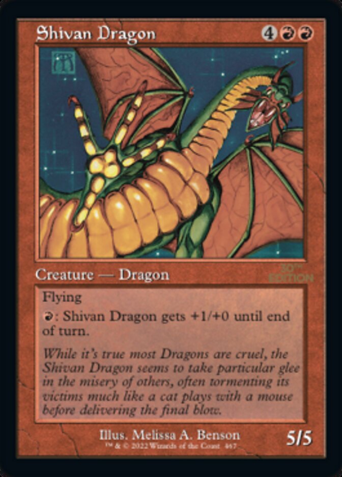 Shivan Dragon (Retro) [30th Anniversary Edition] | I Want That Stuff Brandon