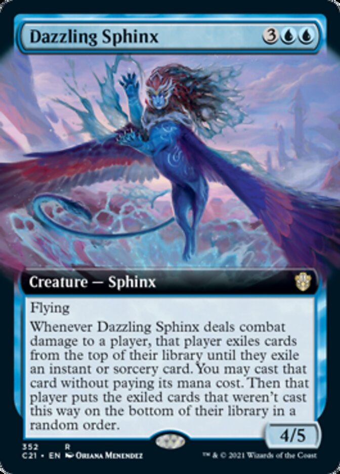Dazzling Sphinx (Extended Art) [Commander 2021] | I Want That Stuff Brandon