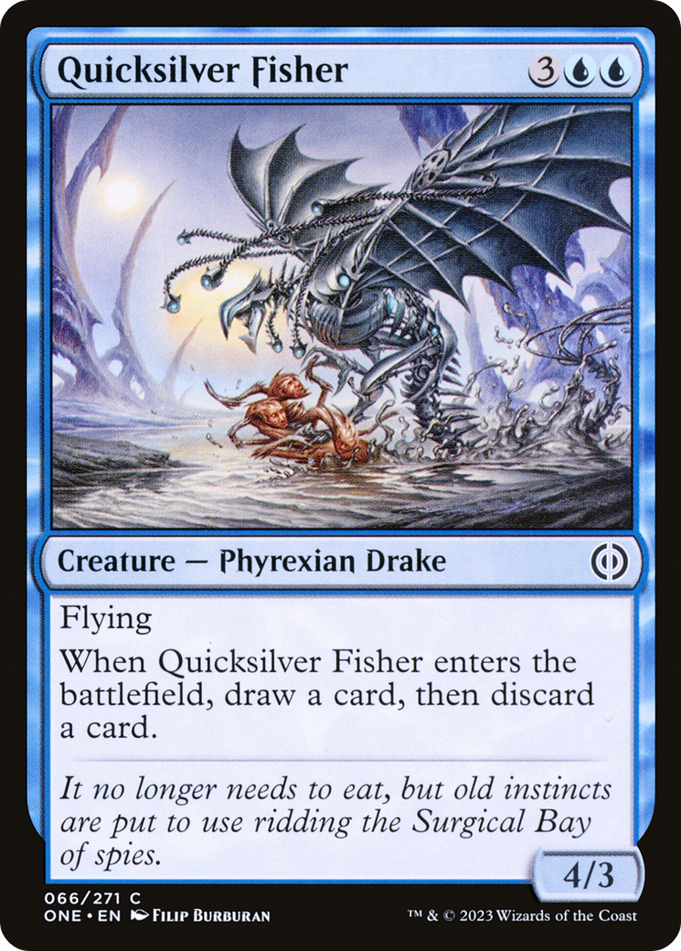 Quicksilver Fisher [Phyrexia: All Will Be One] | I Want That Stuff Brandon