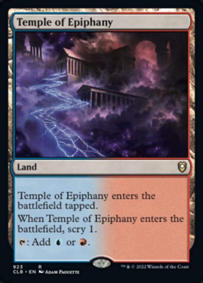 Temple of Epiphany [Commander Legends: Battle for Baldur's Gate] | I Want That Stuff Brandon