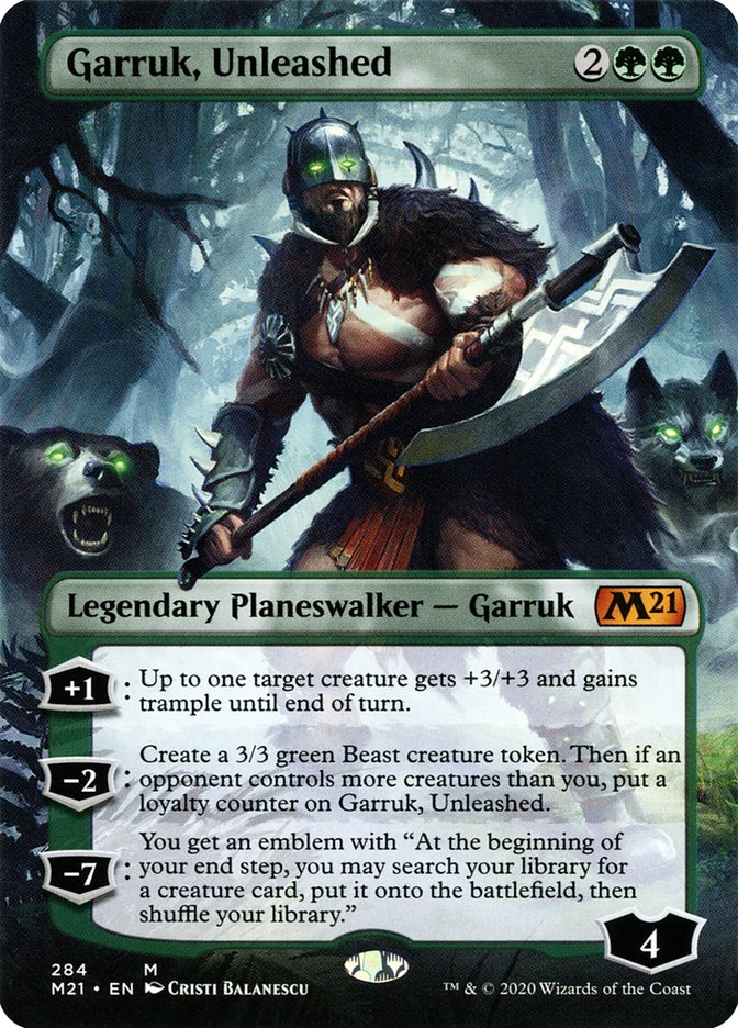 Garruk, Unleashed (Borderless) [Core Set 2021] | I Want That Stuff Brandon