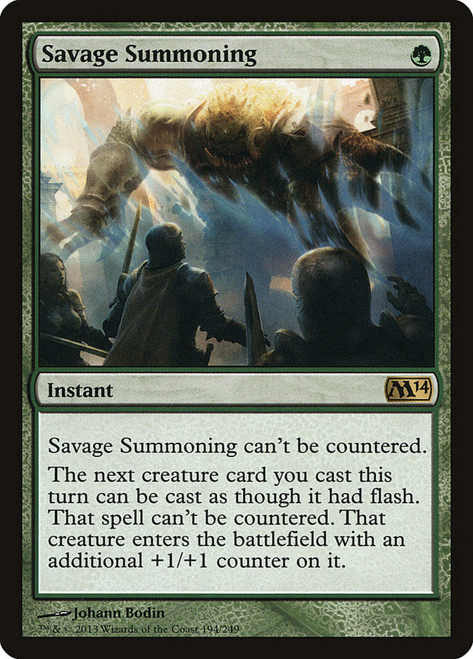 Savage Summoning [Magic 2014] | I Want That Stuff Brandon