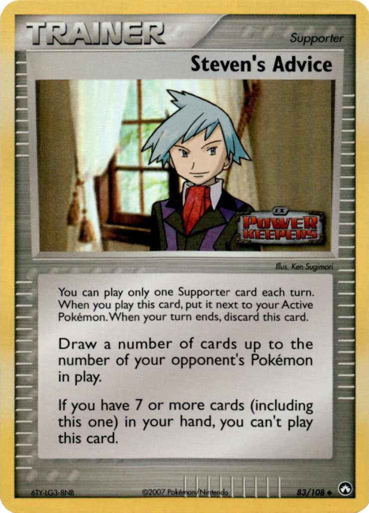 Steven's Advice (83/108) (Stamped) [EX: Power Keepers] | I Want That Stuff Brandon