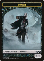 Knight // Zombie Double-Sided Token (Game Night) [Core Set 2019 Tokens] | I Want That Stuff Brandon