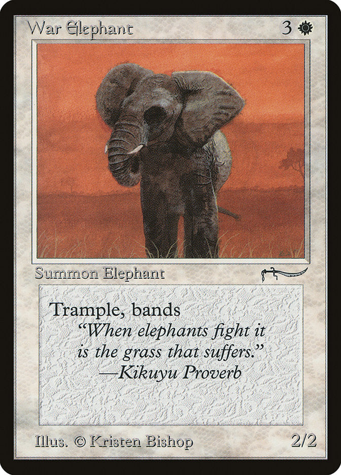 War Elephant (Light Mana Cost) [Arabian Nights] | I Want That Stuff Brandon
