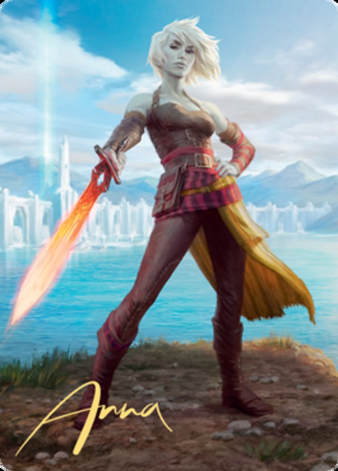 Nahiri, Heir of the Ancients 1 Art Card (Gold-Stamped Signature) [Zendikar Rising Art Series] | I Want That Stuff Brandon