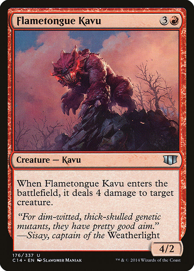 Flametongue Kavu [Commander 2014] | I Want That Stuff Brandon