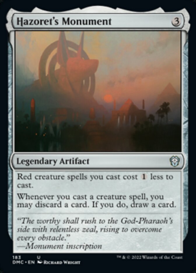 Hazoret's Monument [Dominaria United Commander] | I Want That Stuff Brandon