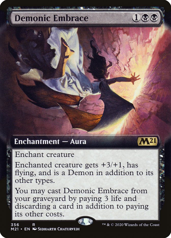 Demonic Embrace (Extended Art) [Core Set 2021] | I Want That Stuff Brandon