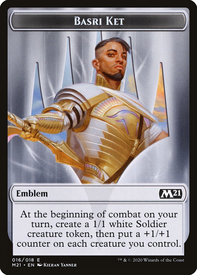 Basri Ket Emblem [Core Set 2021 Tokens] | I Want That Stuff Brandon