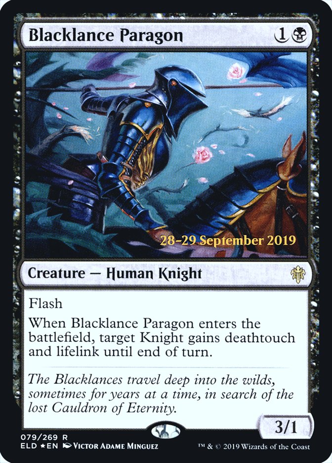 Blacklance Paragon [Throne of Eldraine Prerelease Promos] | I Want That Stuff Brandon