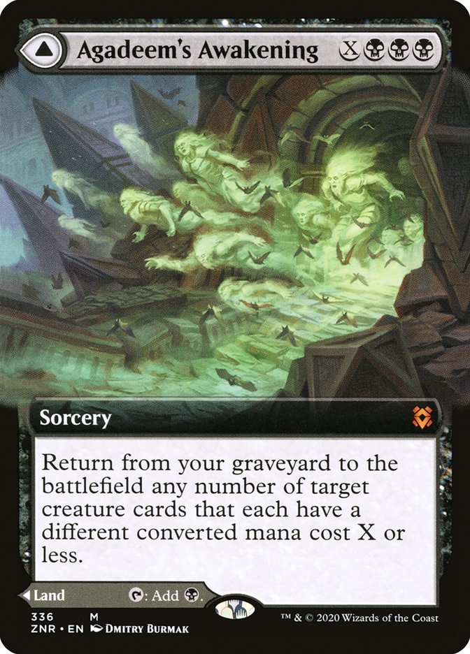 Agadeem's Awakening // Agadeem, the Undercrypt (Extended Art) [Zendikar Rising] | I Want That Stuff Brandon