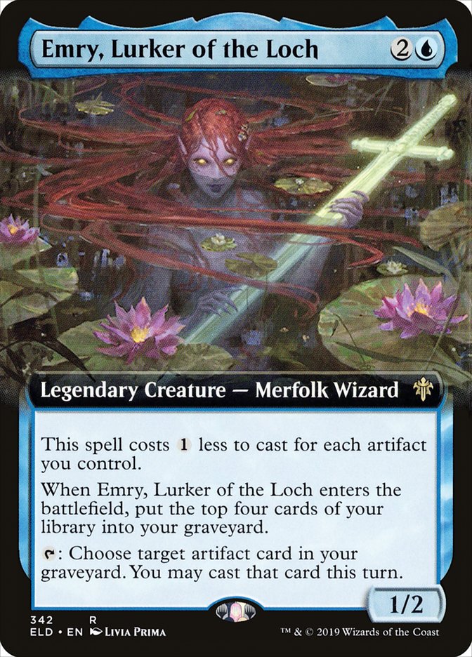 Emry, Lurker of the Loch (Extended Art) [Throne of Eldraine] | I Want That Stuff Brandon