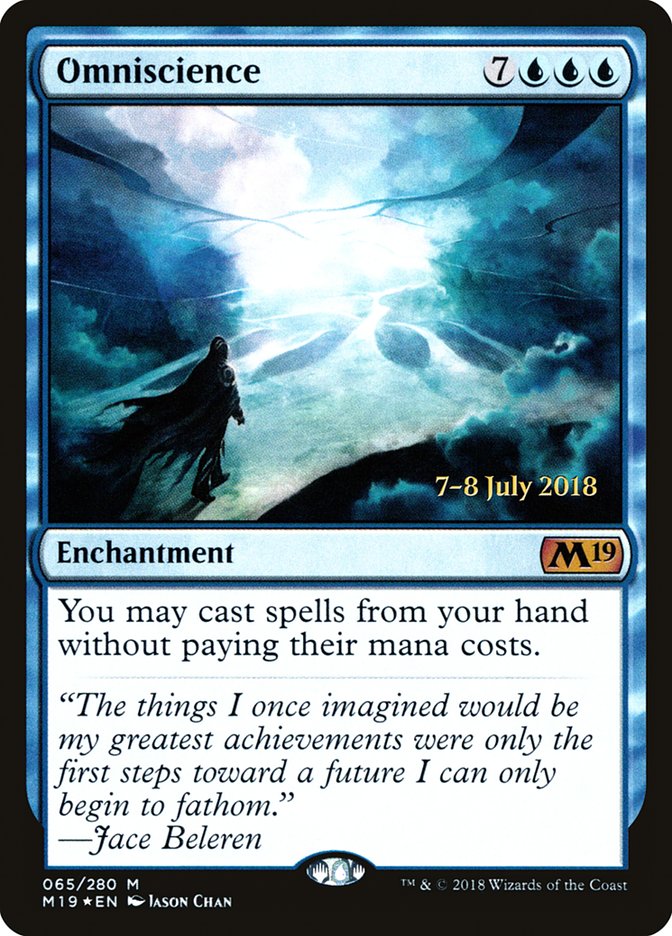 Omniscience [Core Set 2019 Prerelease Promos] | I Want That Stuff Brandon