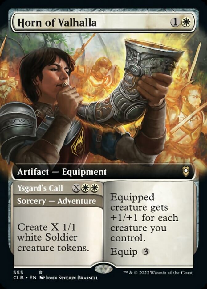 Horn of Valhalla // Ysgard's Call (Extended Art) [Commander Legends: Battle for Baldur's Gate] | I Want That Stuff Brandon