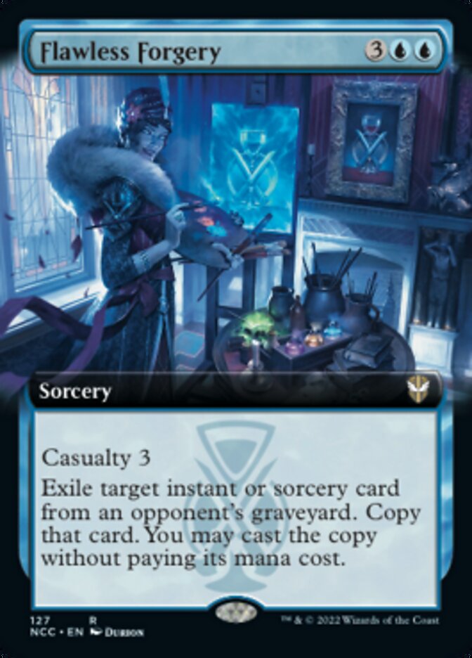 Flawless Forgery (Extended Art) [Streets of New Capenna Commander] | I Want That Stuff Brandon