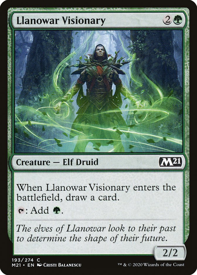 Llanowar Visionary [Core Set 2021] | I Want That Stuff Brandon