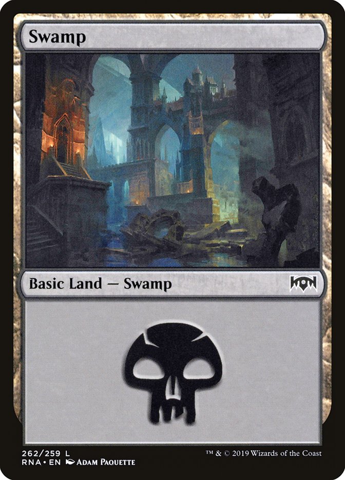 Swamp (262) [Ravnica Allegiance] | I Want That Stuff Brandon