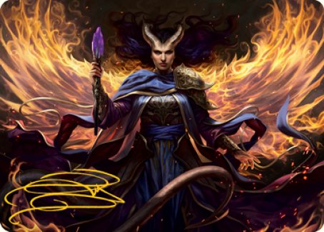 Farideh, Devil's Chosen Art Card (Gold-Stamped Signature) [Dungeons & Dragons: Adventures in the Forgotten Realms Art Series] | I Want That Stuff Brandon