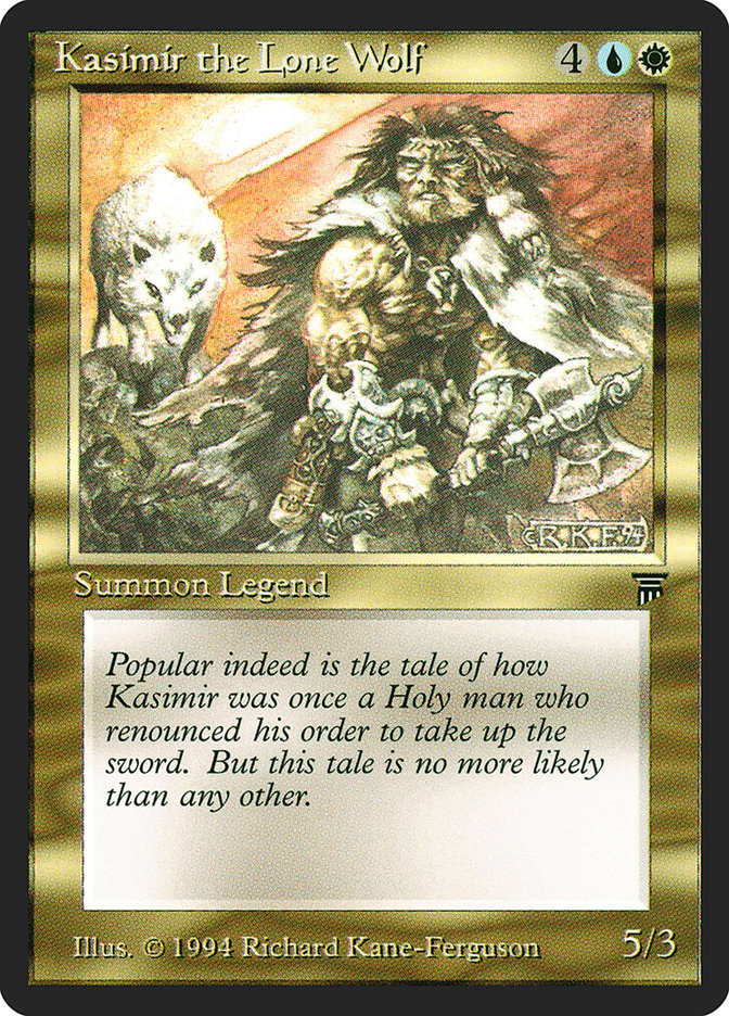 Kasimir the Lone Wolf [Legends] | I Want That Stuff Brandon