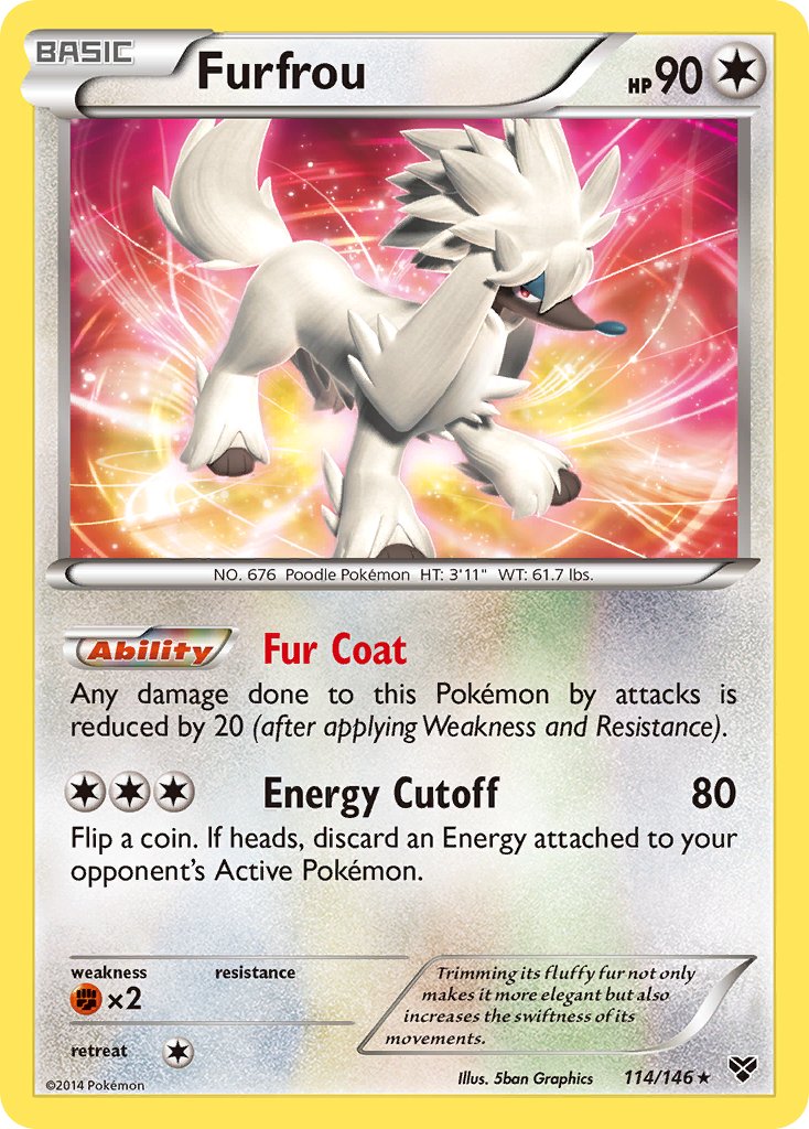 Furfrou (114/146)(Cosmos Holo) (Blister Exclusive) [XY: Base Set] | I Want That Stuff Brandon