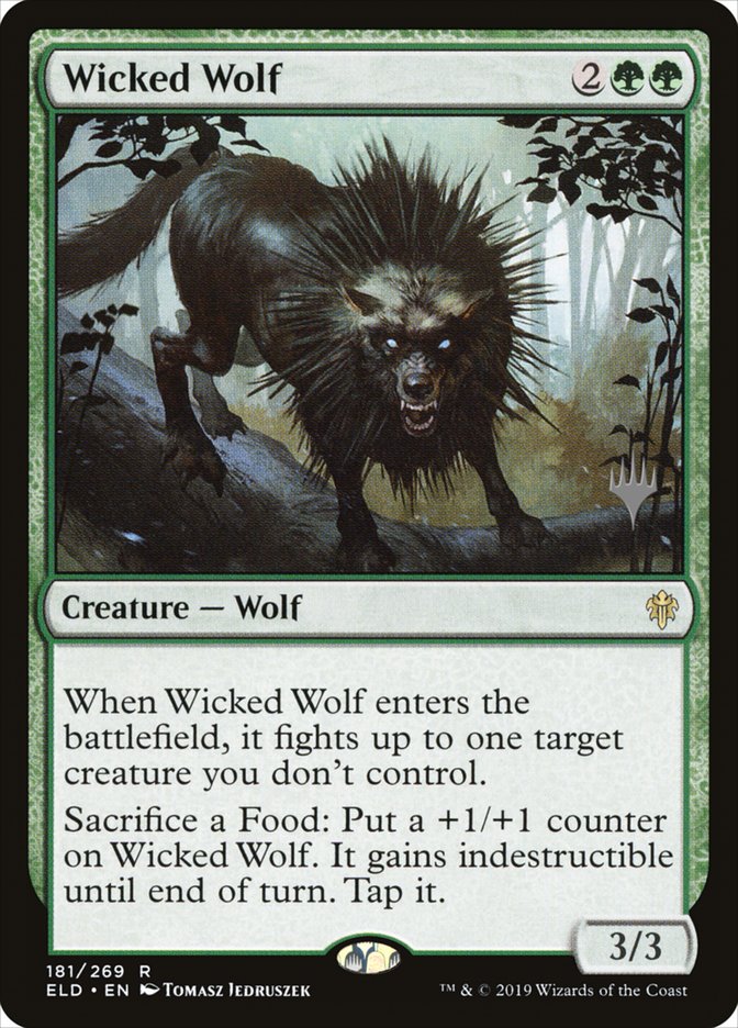 Wicked Wolf (Promo Pack) [Throne of Eldraine Promos] | I Want That Stuff Brandon