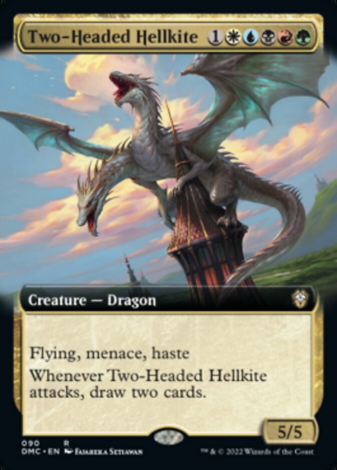 Two-Headed Hellkite (Extended Art) [Dominaria United Commander] | I Want That Stuff Brandon