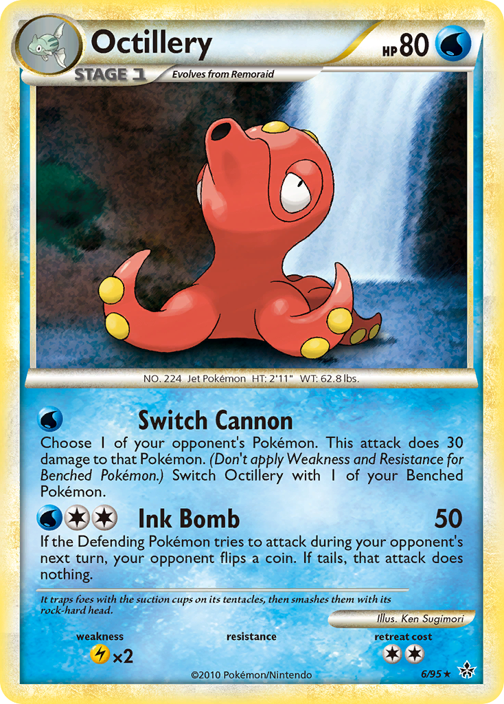 Octillery (6/95) [HeartGold & SoulSilver: Unleashed] | I Want That Stuff Brandon