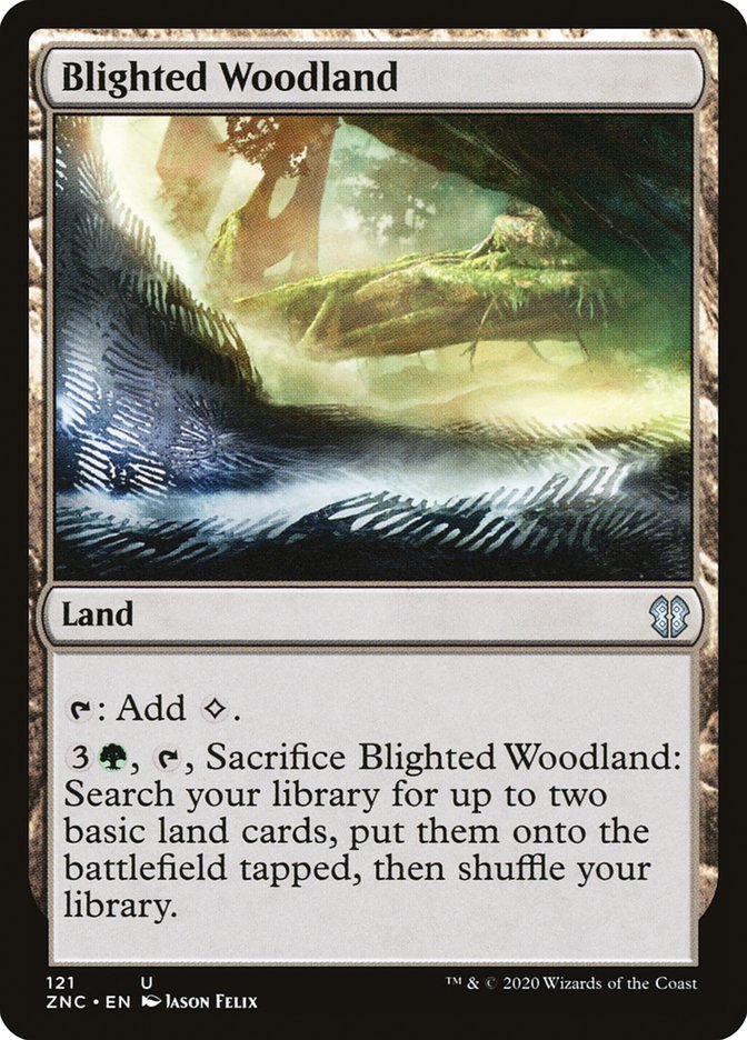 Blighted Woodland [Zendikar Rising Commander] | I Want That Stuff Brandon