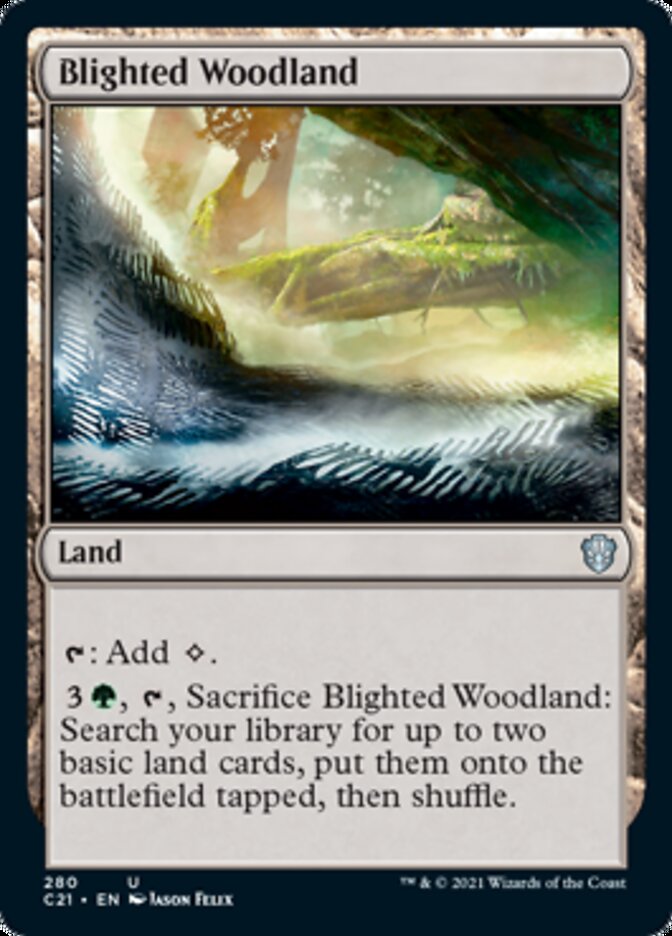 Blighted Woodland [Commander 2021] | I Want That Stuff Brandon
