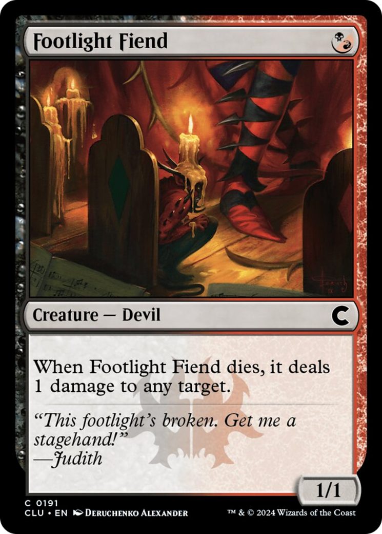 Footlight Fiend [Ravnica: Clue Edition] | I Want That Stuff Brandon
