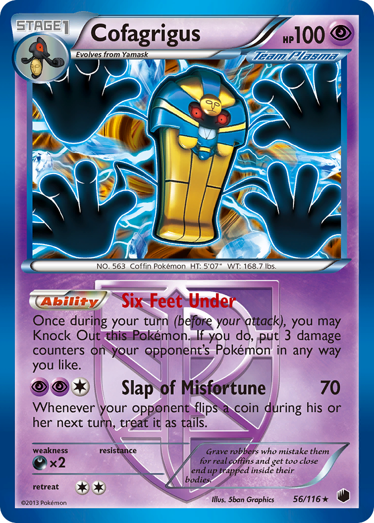 Cofagrigus (56/116) [Black & White: Plasma Freeze] | I Want That Stuff Brandon